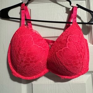 Victoria's Secret Vibrant Pink Lace Bra